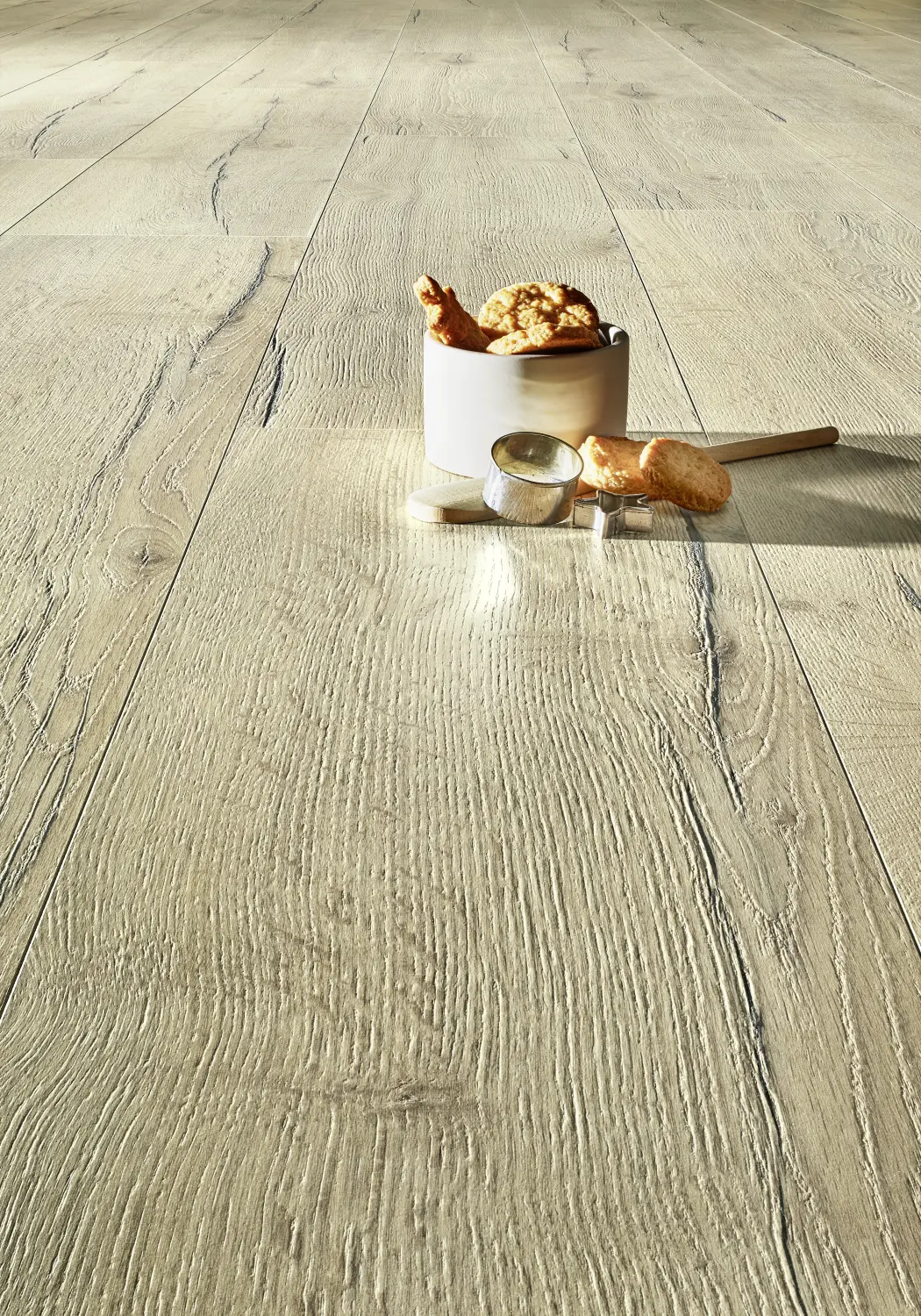 Laminat Deluxe Eiche Kolonial Creme von Habekost